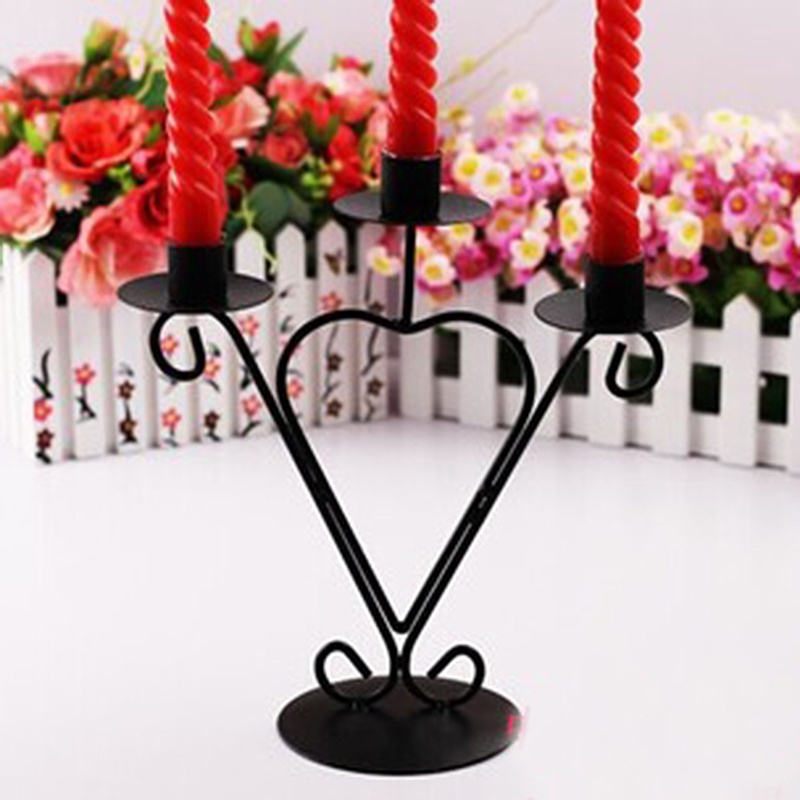 Unique iron art design style candlestick