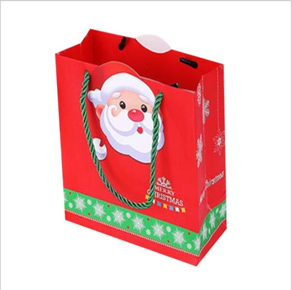 Christmas packing reticule bags with colored printing for gifts bags
