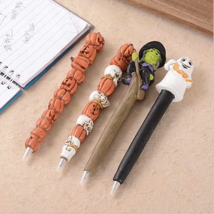 Novelty promotional bone shape ball pen skull pen for Halloween gift