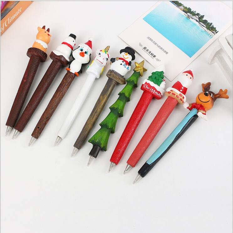 Advertising Ball Pen with resin christmas Decorations for promotional gift