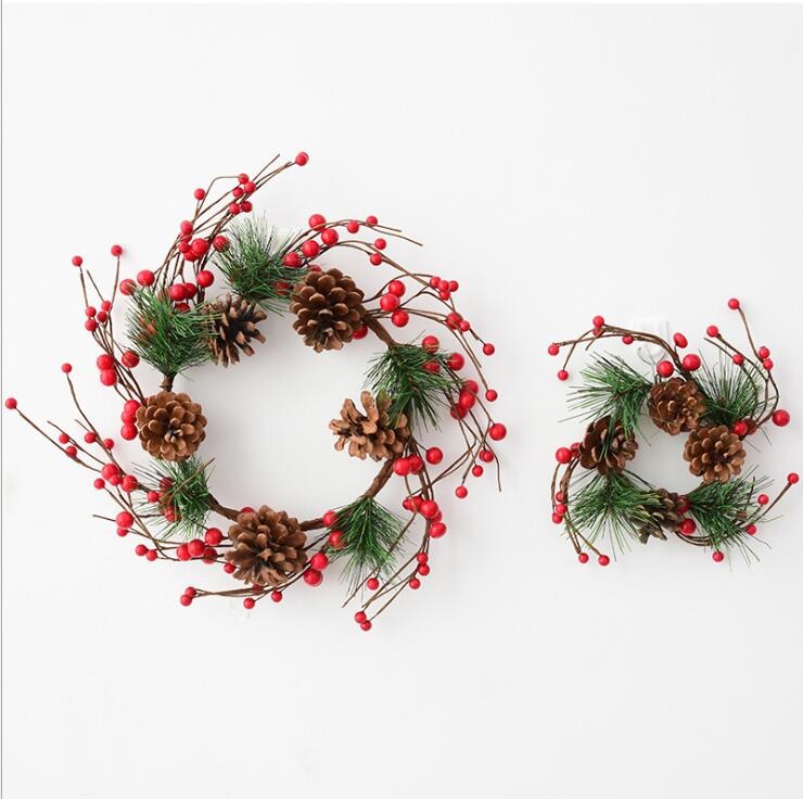 Indoor Christmas Decoration Artificial Pine Christmas Wreaths