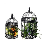 Metal Bird Cage in black Iron home and garden Decoration lantern
