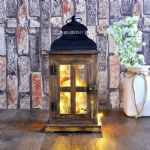 Candle box wooden wall candle holder rustic log lanterns