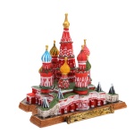 3D miniature famous building statue resin tourist souvenir gifts russia st. basil's cathedral model