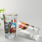 Clear Promotional old fashion shot glass /Souvenir custom Shot Glasses
