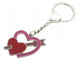 metal keychain love heart shape valentine's gifts