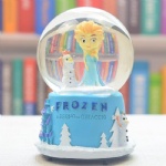 Frozen Queen Elsa LED music snow globes with snowflake