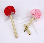 Flower with Ribbon decoration Signature Wedding Gift Pen promotion gift